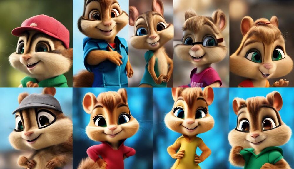 chipmunks and chipettes names