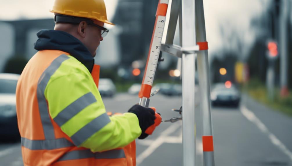 depth measurement of wooden poles