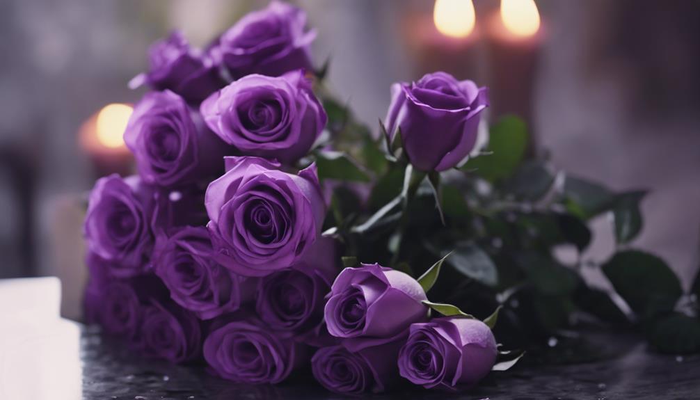 exploring purple rose symbolism