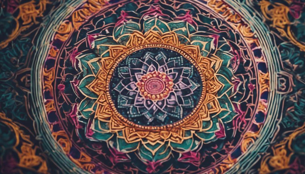 intricate spiritual geometric art