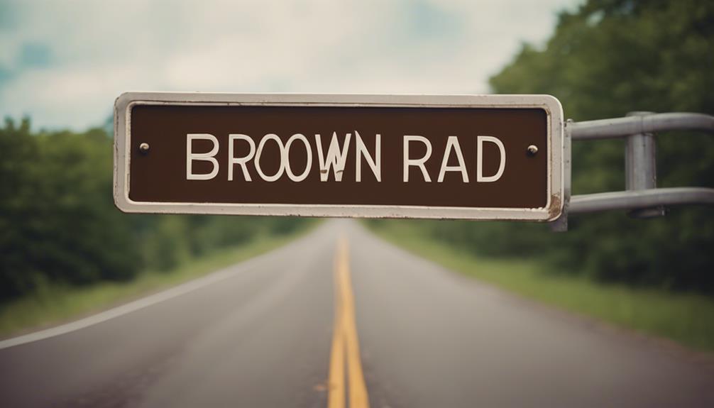 maintenance of brown signs