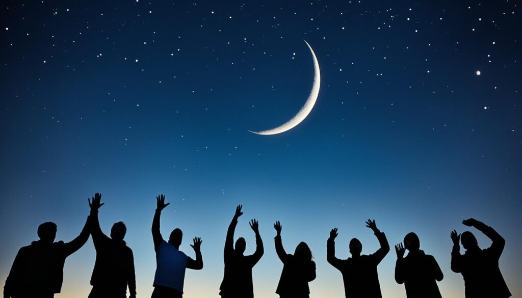 moon sighting for determining Eid date