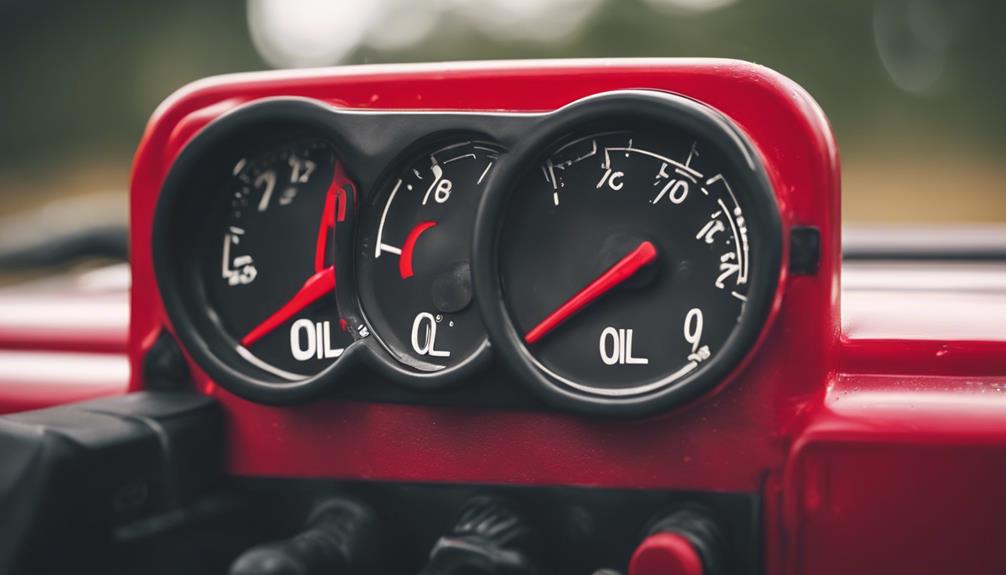 oil pressure low alert