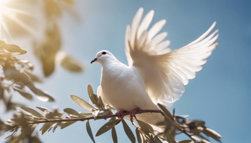 peaceful symbolism in doves