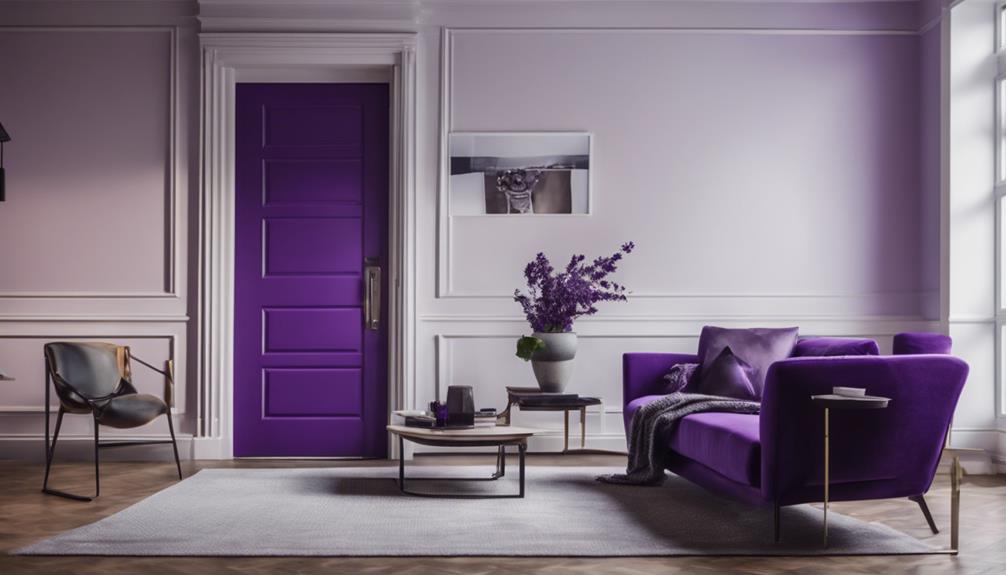 purple in contemporary design