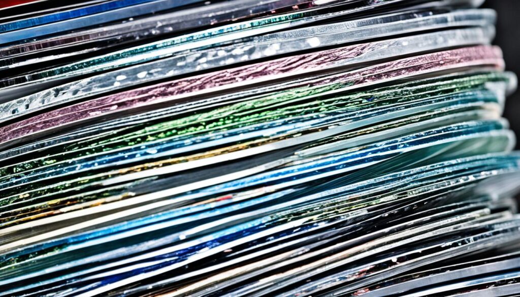 stack of CDs