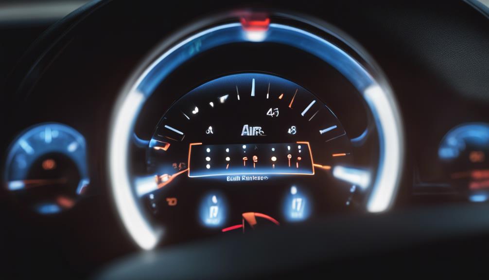 vehicle safety indicator illuminated