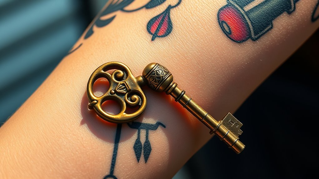 antique keys symbolize heritage