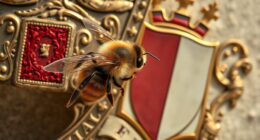bees symbolize heraldic honor