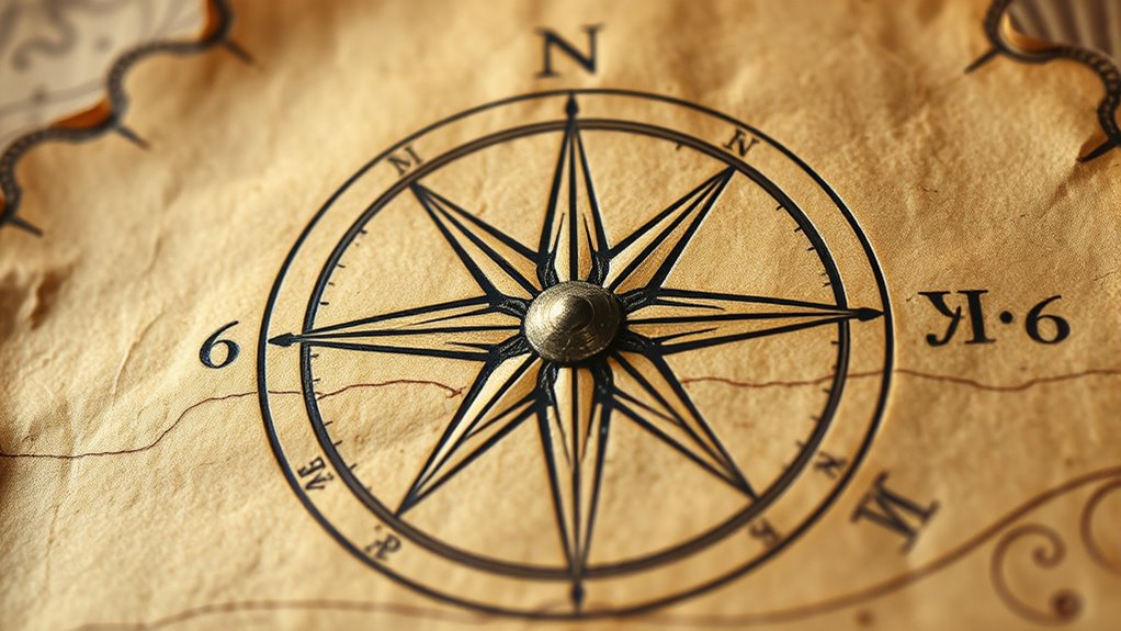 navigational symbol guiding exploration