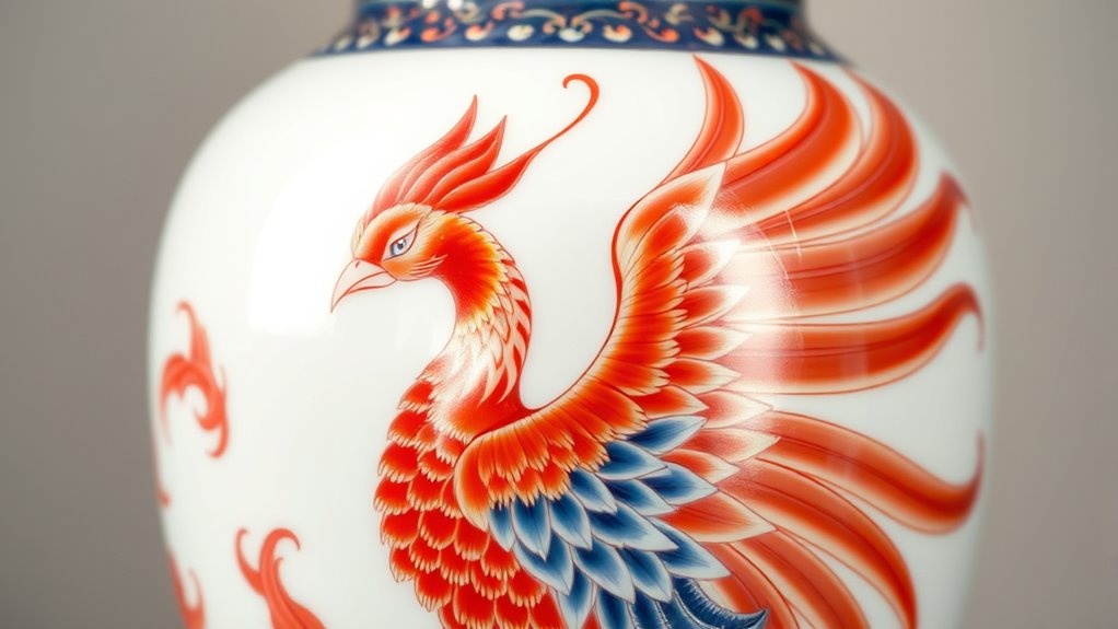phoenix symbolism in porcelain