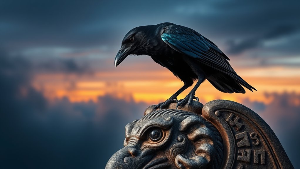 ravens symbolize mystery and transformation