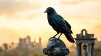 ravens symbolize omens worldwide