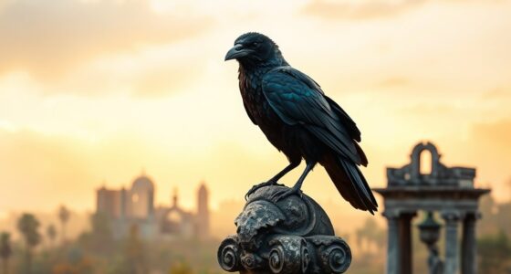 ravens symbolize omens worldwide