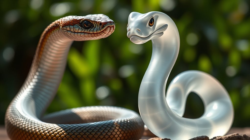 snake symbolizes transformation and duality