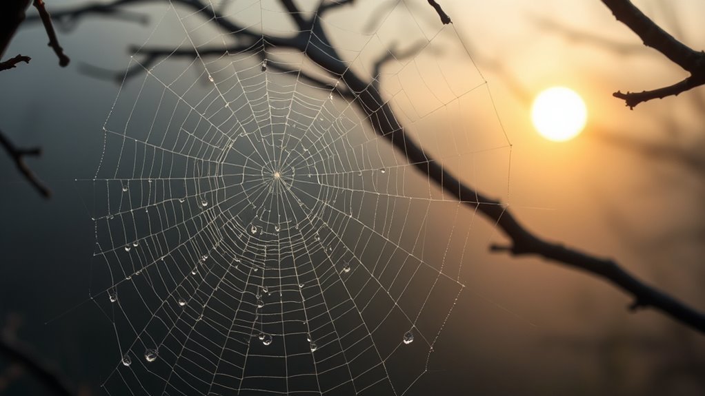 spider webs convey secret messages