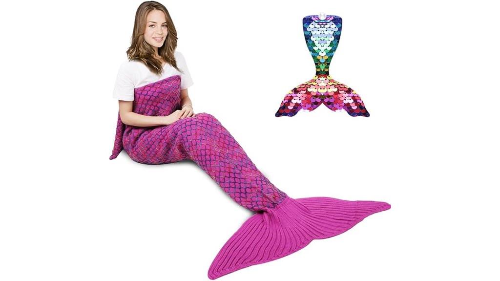 adult mermaid tail blanket