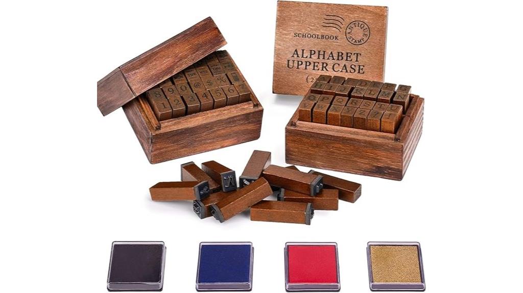 alphabet weather stamp set