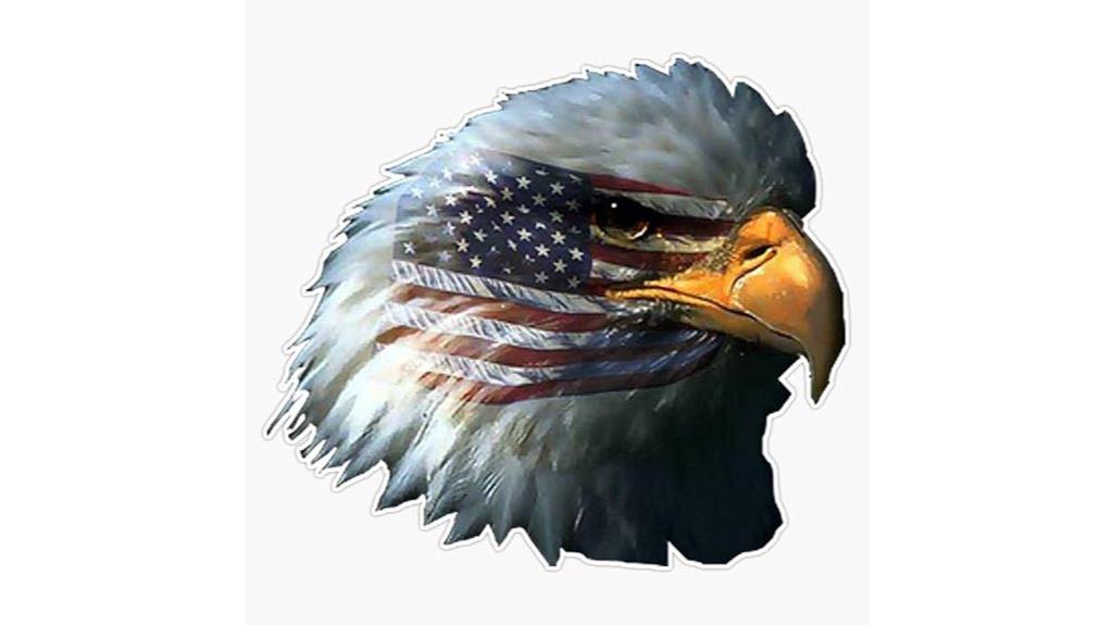 american flag eagle sticker