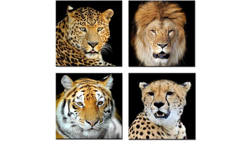 animal themed wall art set