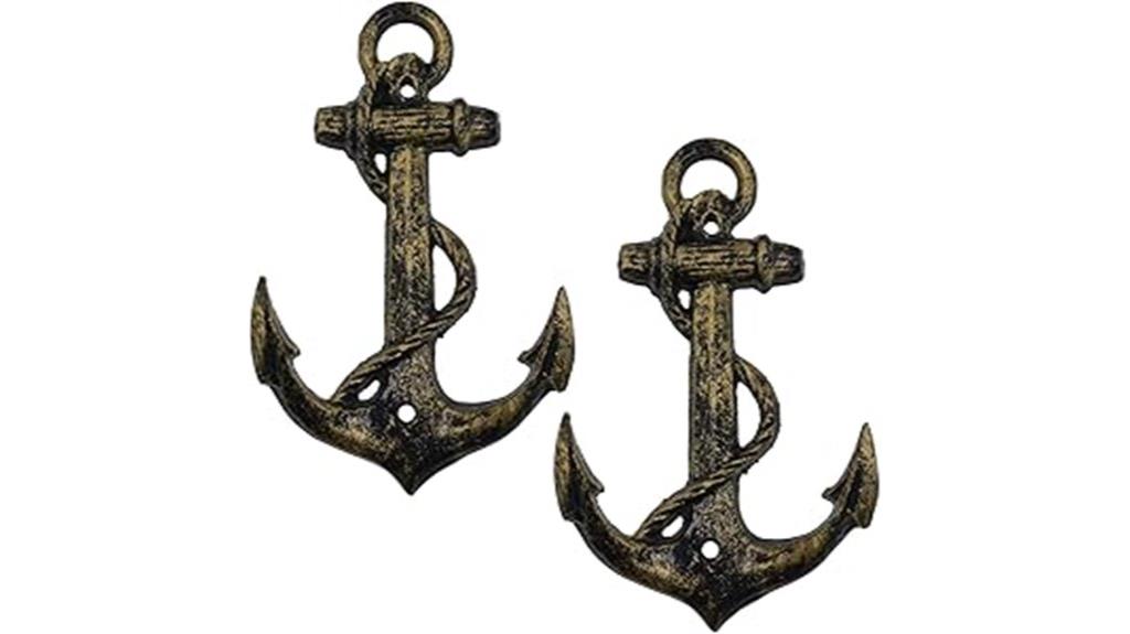 antique bronze nautical hook