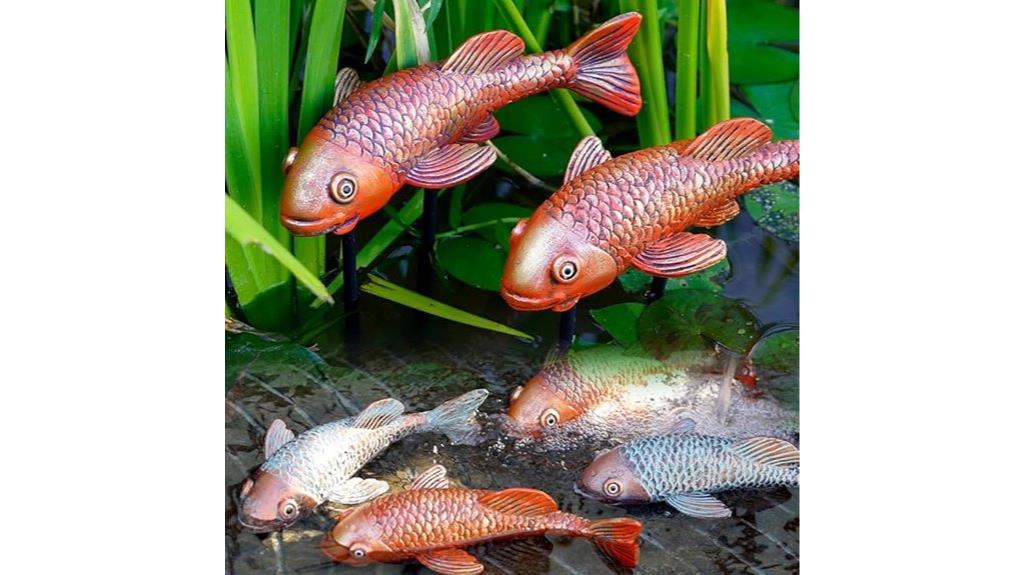 antique ceramic koi statues