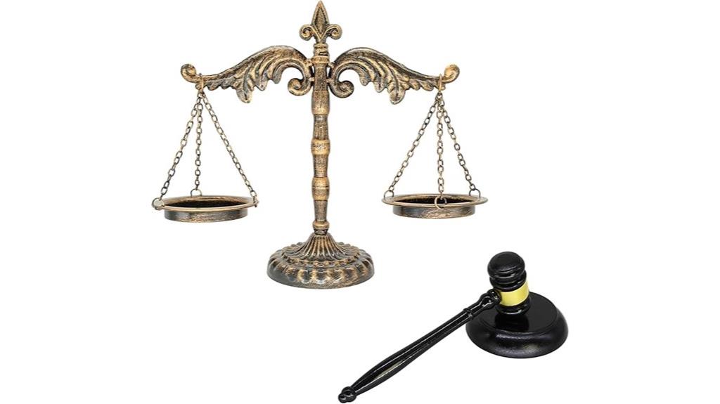antique justice scale set