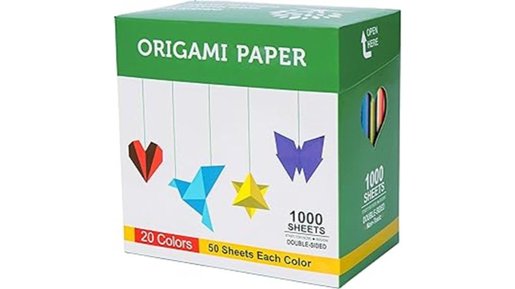 assorted colored origami sheets