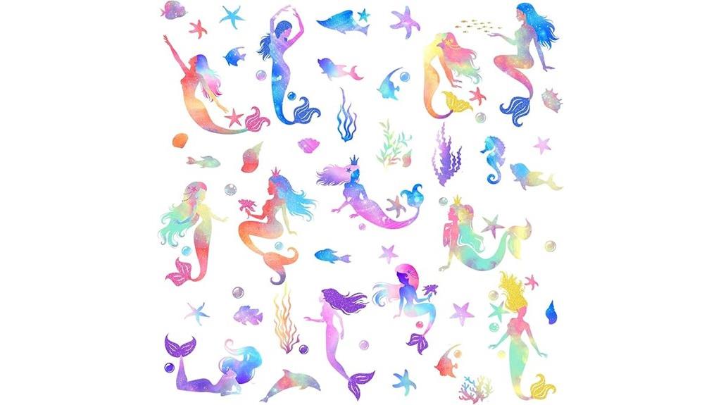 baby girl mermaid wall decals