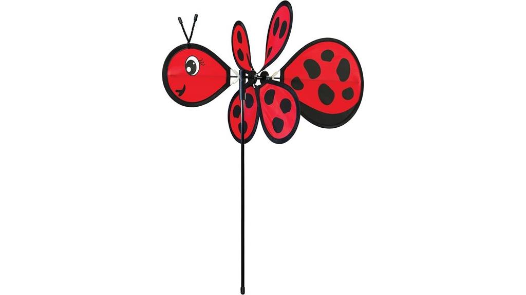 baby ladybug garden spinner