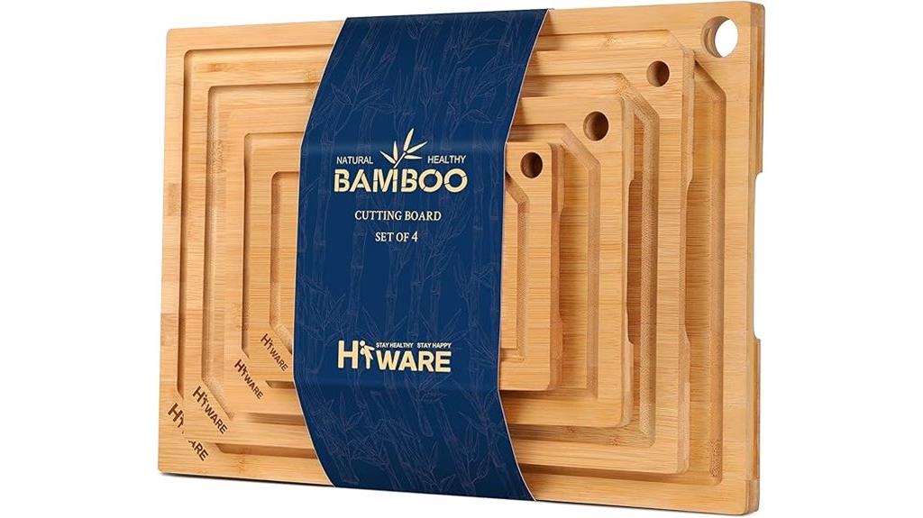 bamboo cutting board set