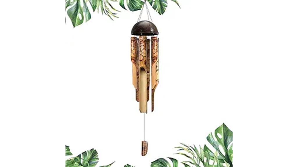 bamboo outdoor wind chimes