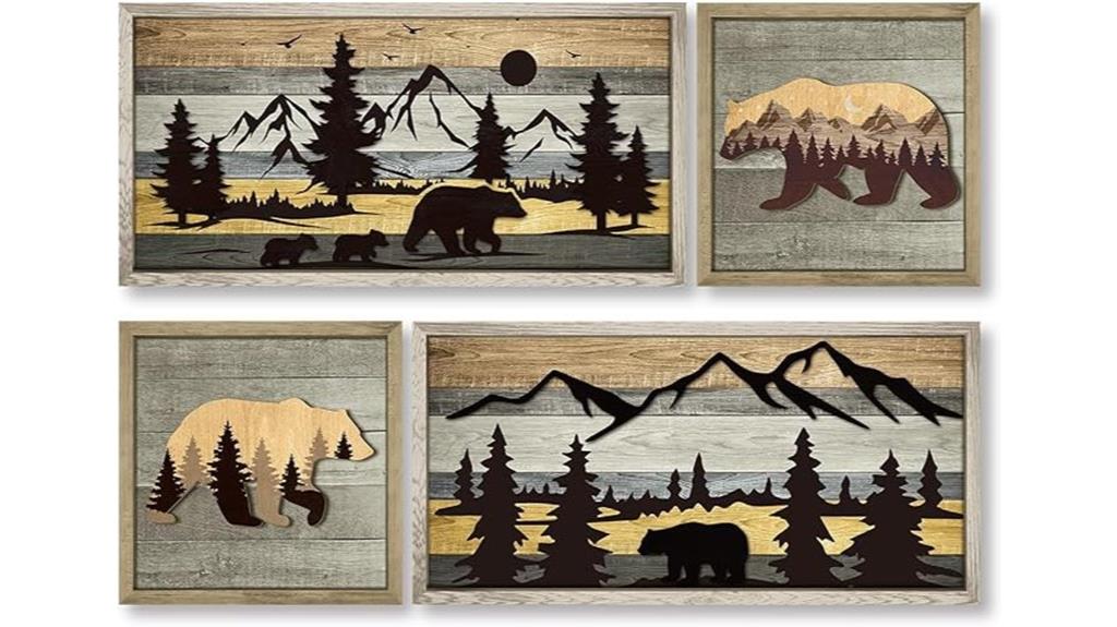 bear wall art decor