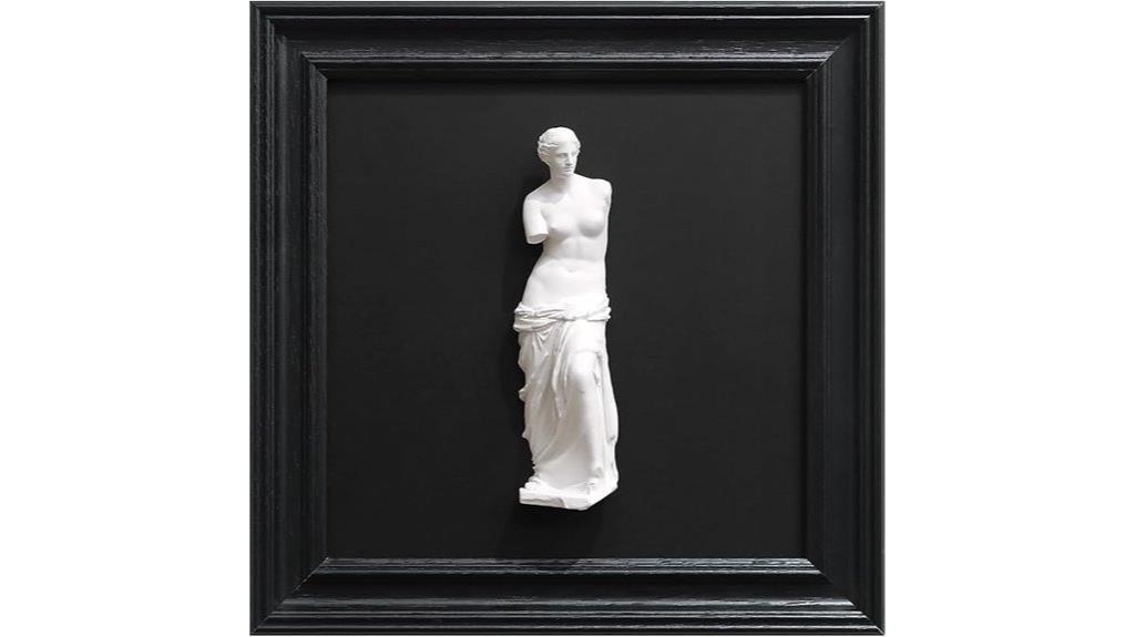 black and white wall sculpture