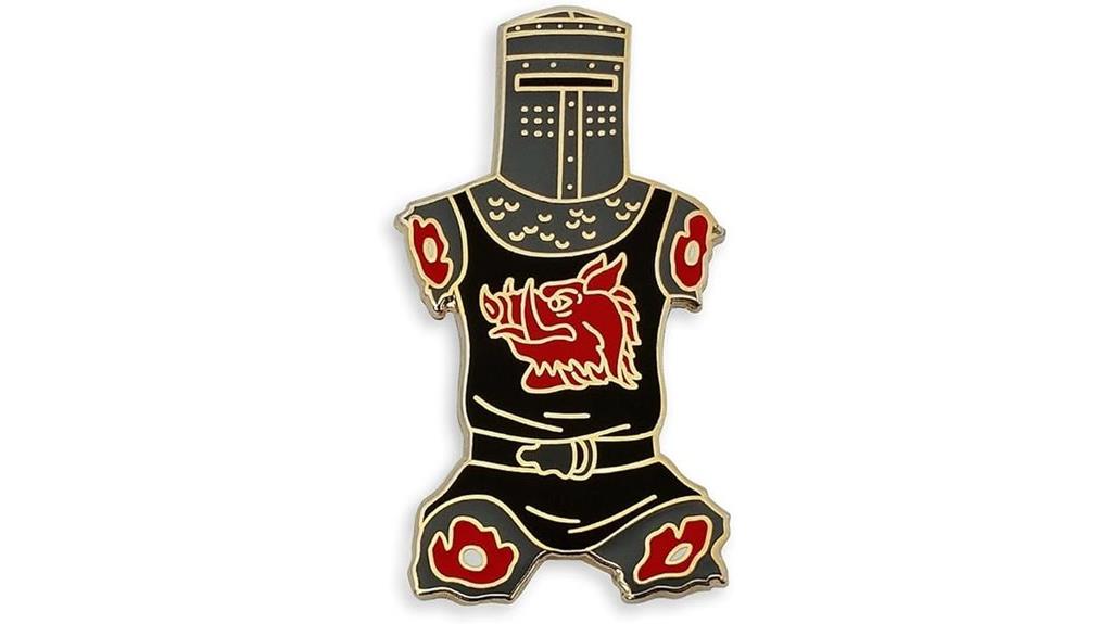 black knight enamel pin