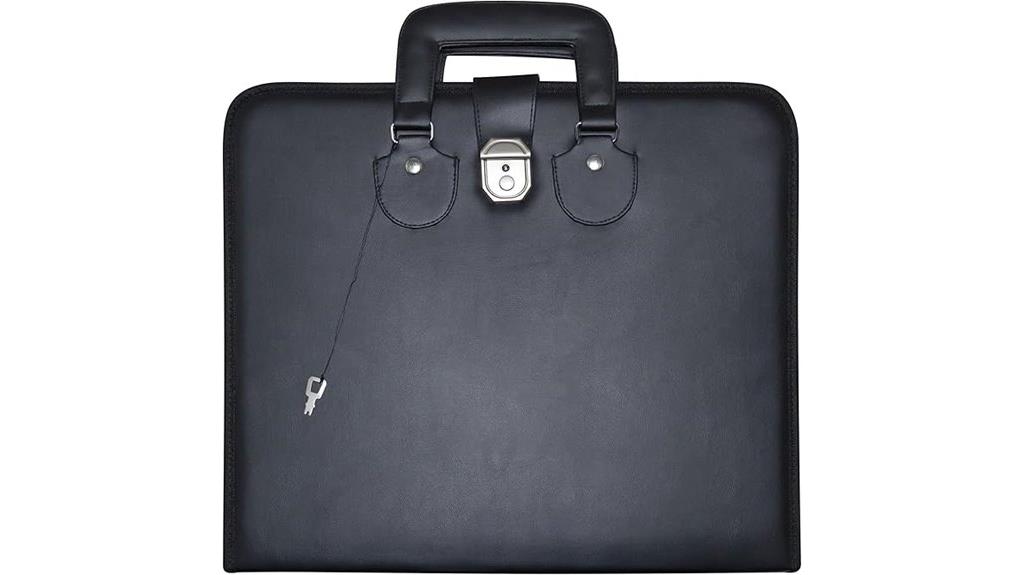 black leather apron case