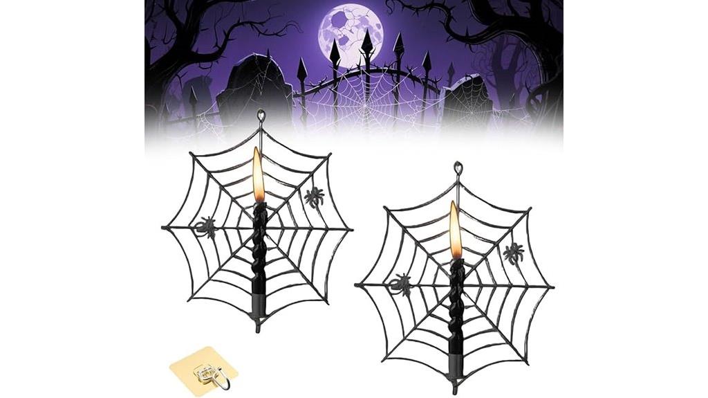 black metal spider web
