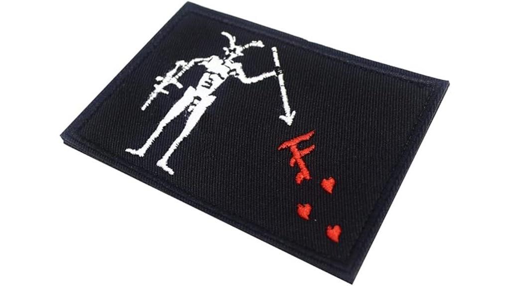 blackbeard embroidered patch