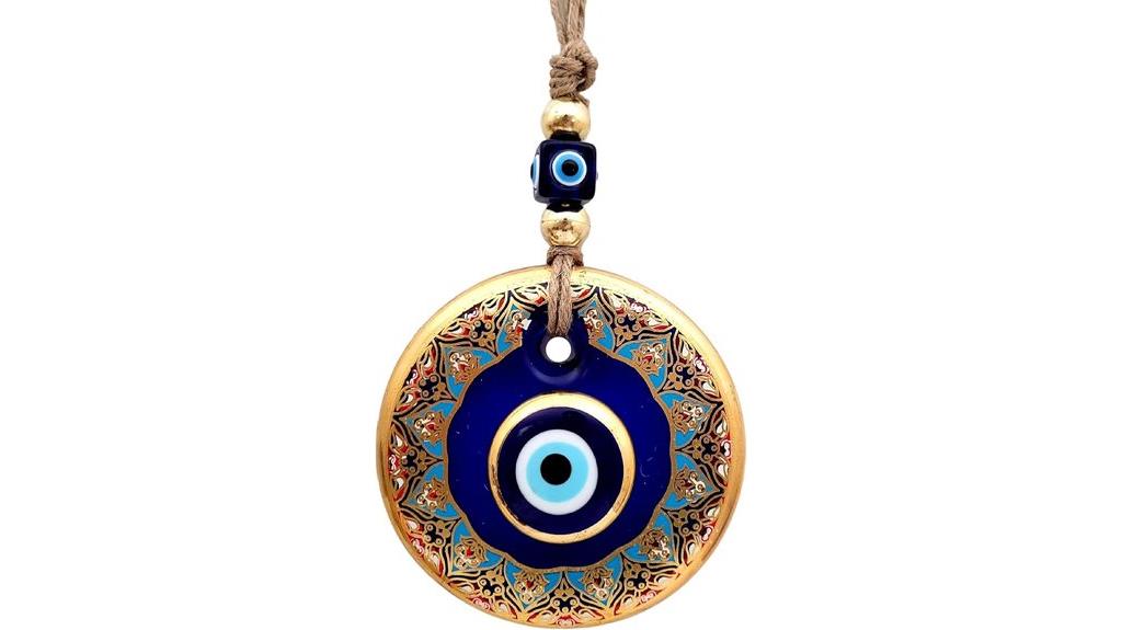 blue evil eye wall decor