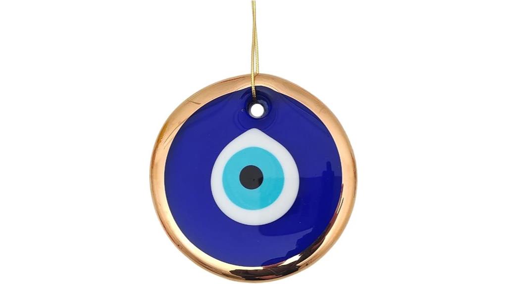 blue evil eye wall hanging