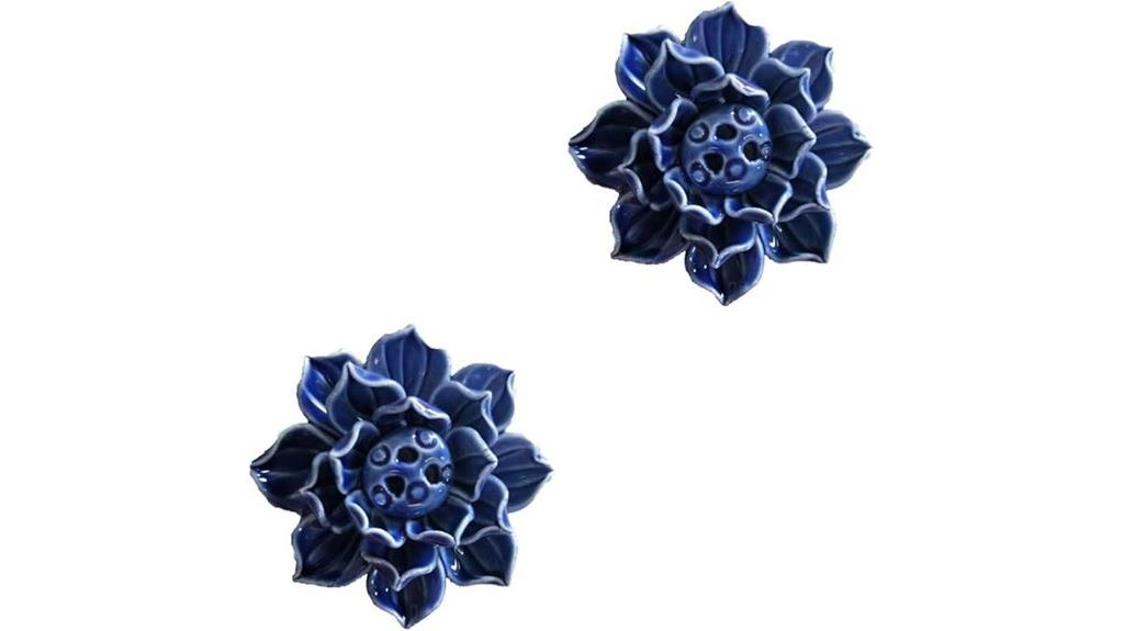 blue lotus incense holders