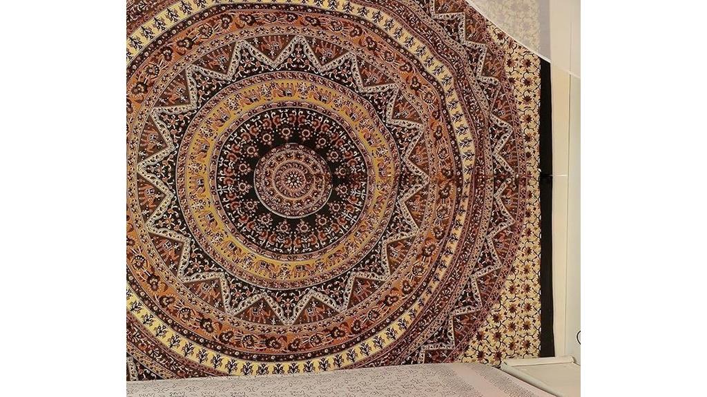bohemian floral wall hanging