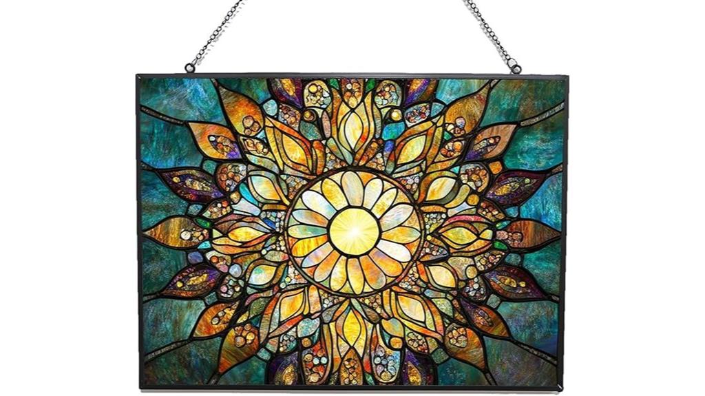 boho mandala suncatcher design