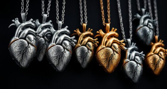 bold heart symbolic jewelry