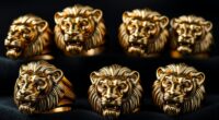 bold lion head rings
