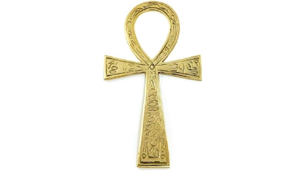 brass ankh decorative pendant