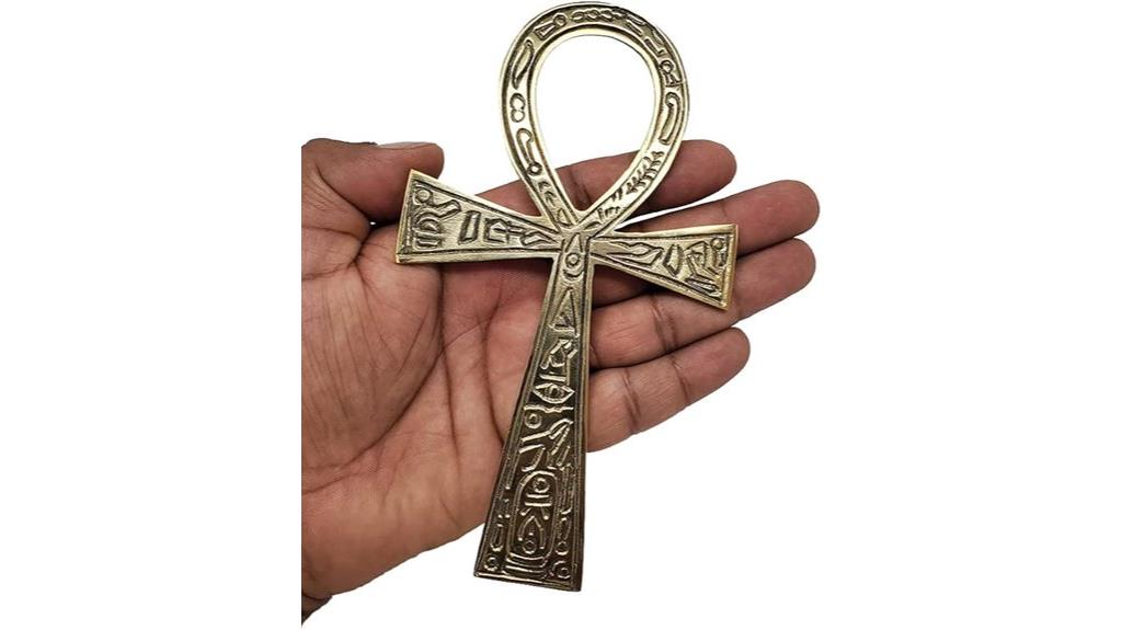 brass ankh for decor