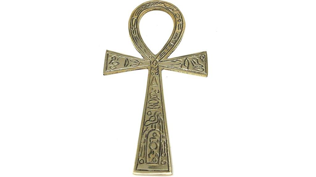 brass ankh wall decor