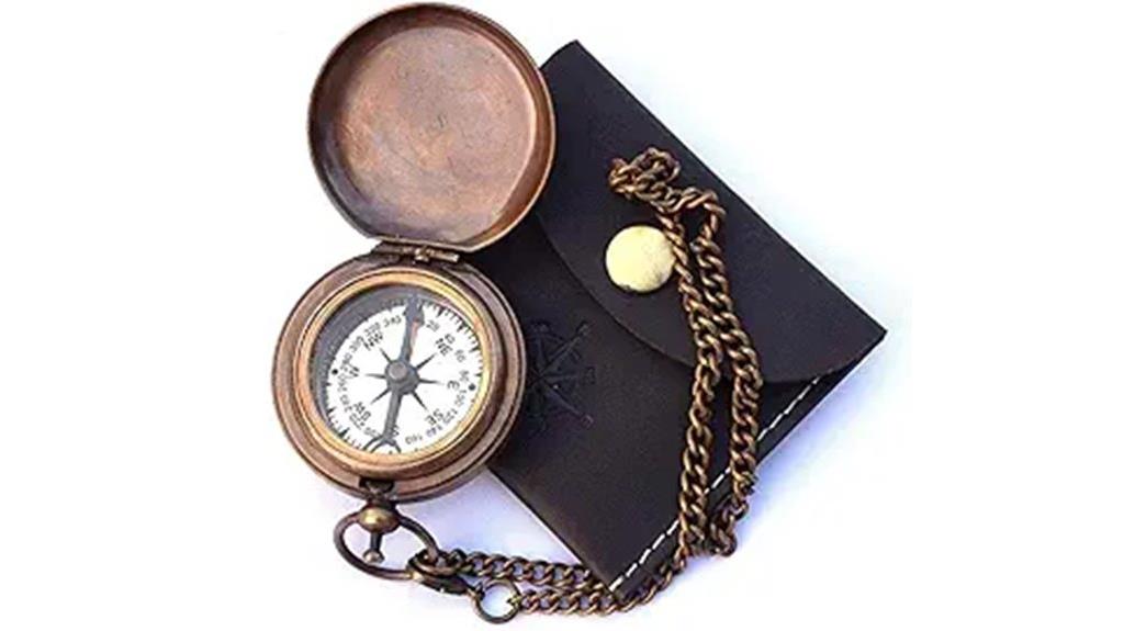 brass nautical pocket compass