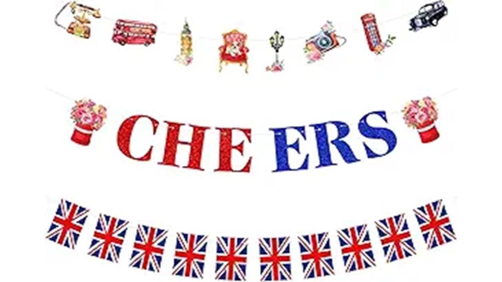 british garland cheers banner